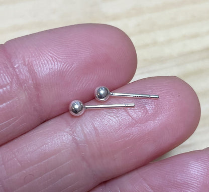 Ball Studs - Sterling Silver