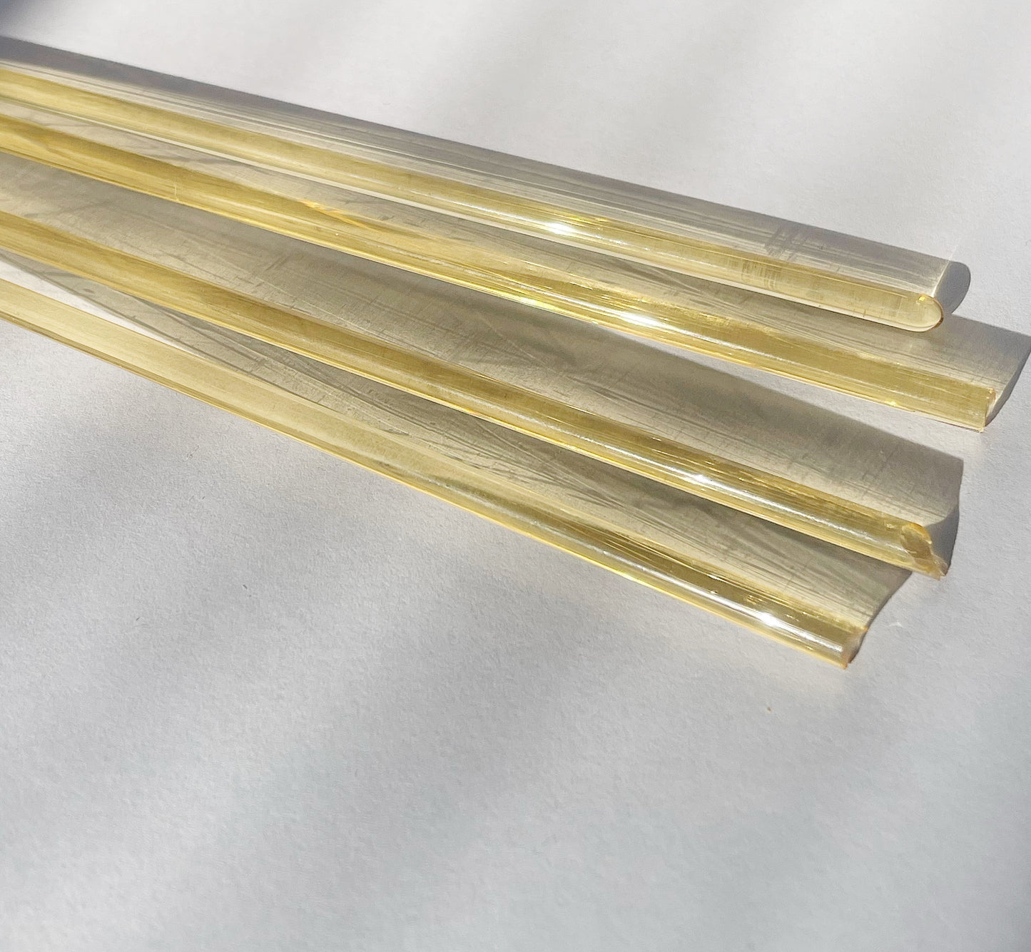 Pale Amber: Glass Rod