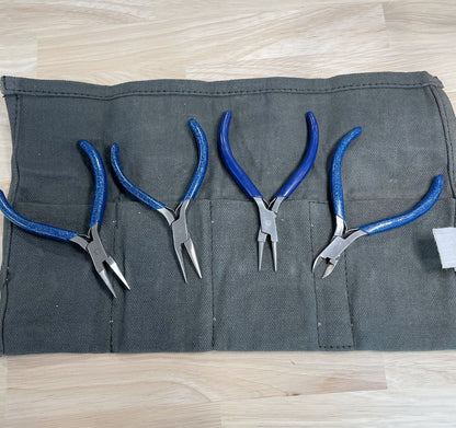 Pliers Set in Canvas Wallet