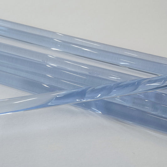 Pale Blue: Transparent Glass Rod